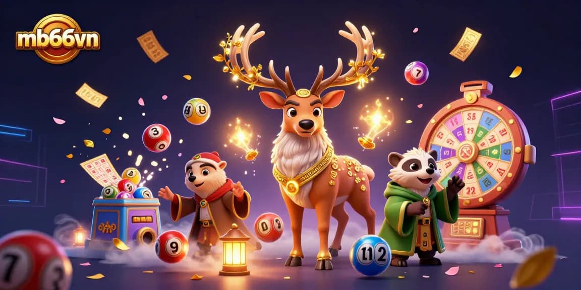 Engage in thrilling jackpots at mb66vn with a vivid scene of magic and games.