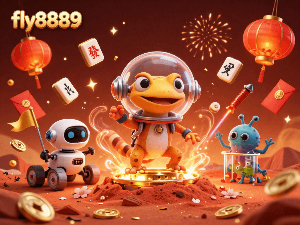 Experience the thrill of fly8889 at the golden casino with dynamic scenes of celebration and gambling.