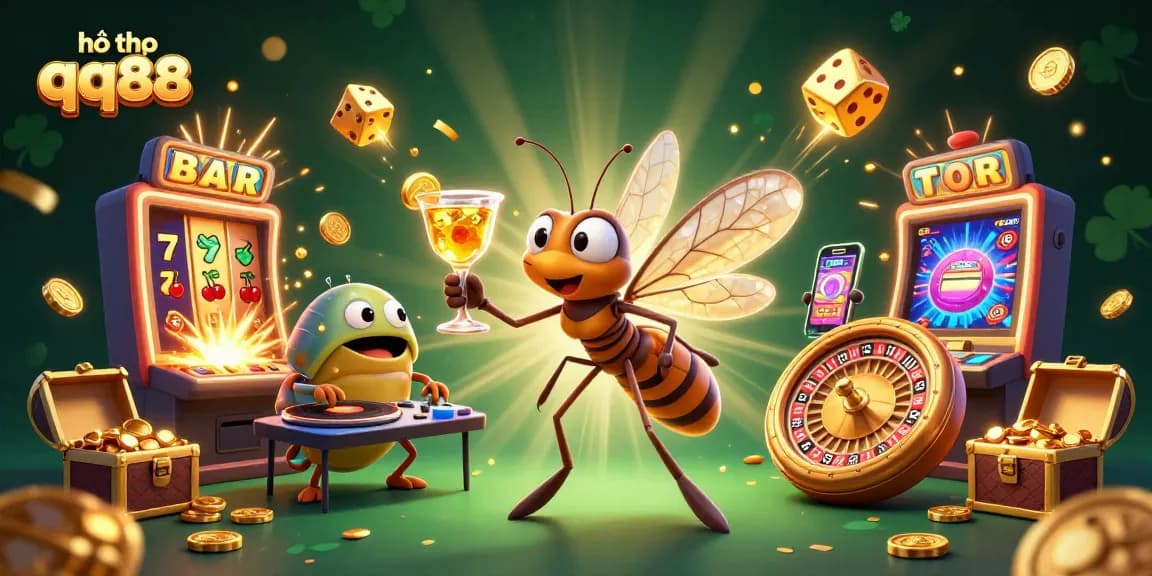 Engage with the vibrant 3D casino scene featuring hỗ trợ qq88 characters in action with dynamic elements.