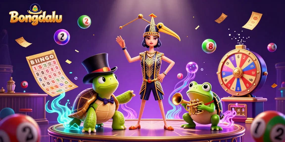Bongdalu showcases vibrant gambling fun with dynamic characters and colorful elements in a thrilling casino scene.