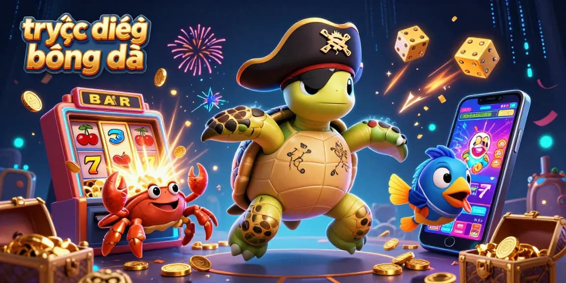 Experience thrilling trực tiếp bóng đá action with animated turtles, crabs, and casino excitement!