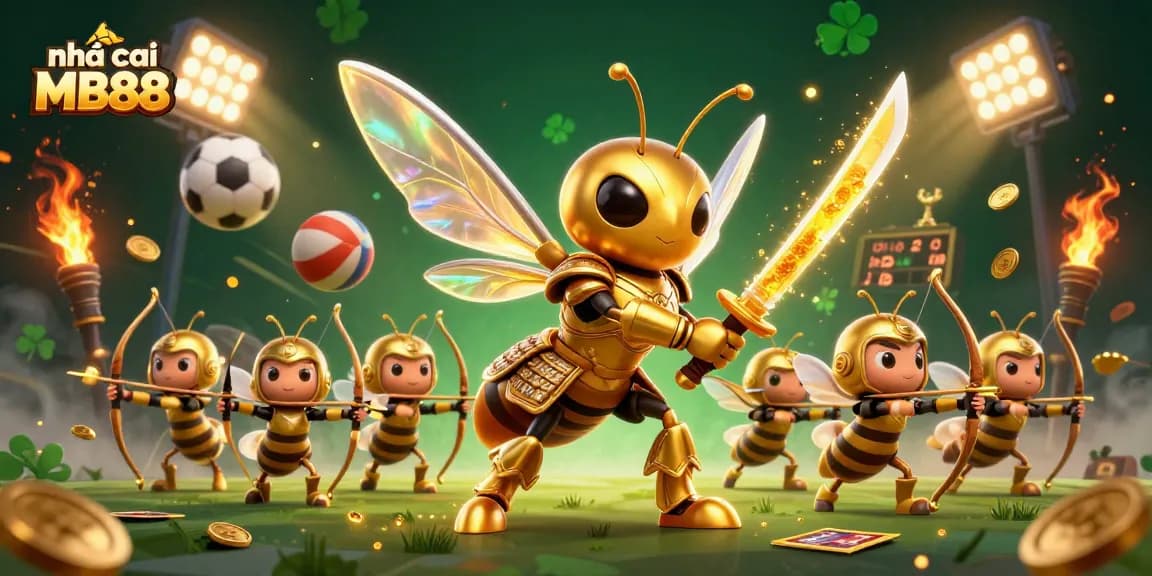 Experience the excitement of nhà cái MB88 with exclusive golden gaming elements and vibrant casino atmosphere.