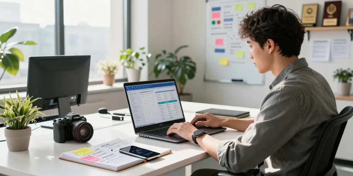 The PBN link indexing guide being developed in a modern workspace with SEO tools and analytics.