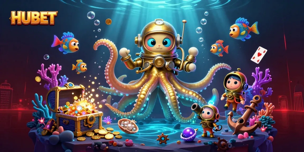 Experience the thrilling world of HUBET in a vibrant underwater casino adventure.