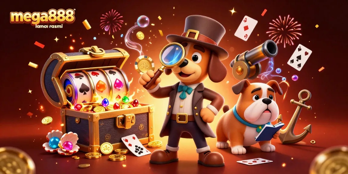Experience high-speed gaming action at mega888 laman rasmi with a captivating 3D illustration.