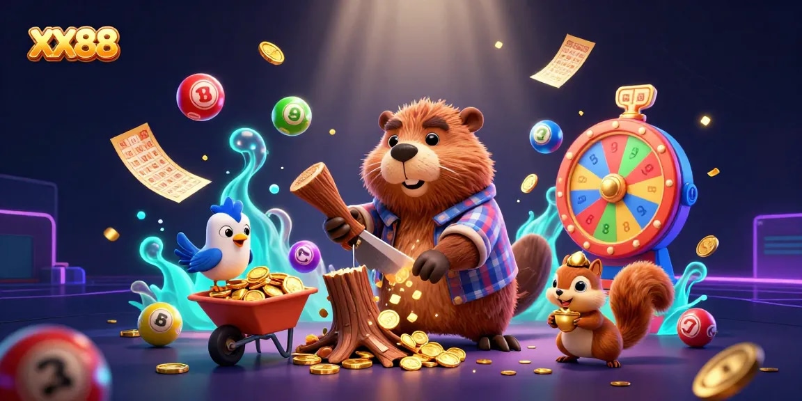 Engage with XX88's vibrant lottery scene featuring dynamic characters in action.