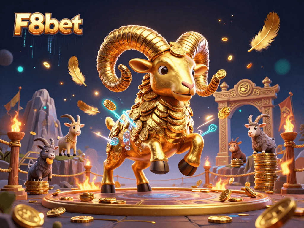Experience the thrill of F8bet with exciting casino action featuring a majestic golden ram!