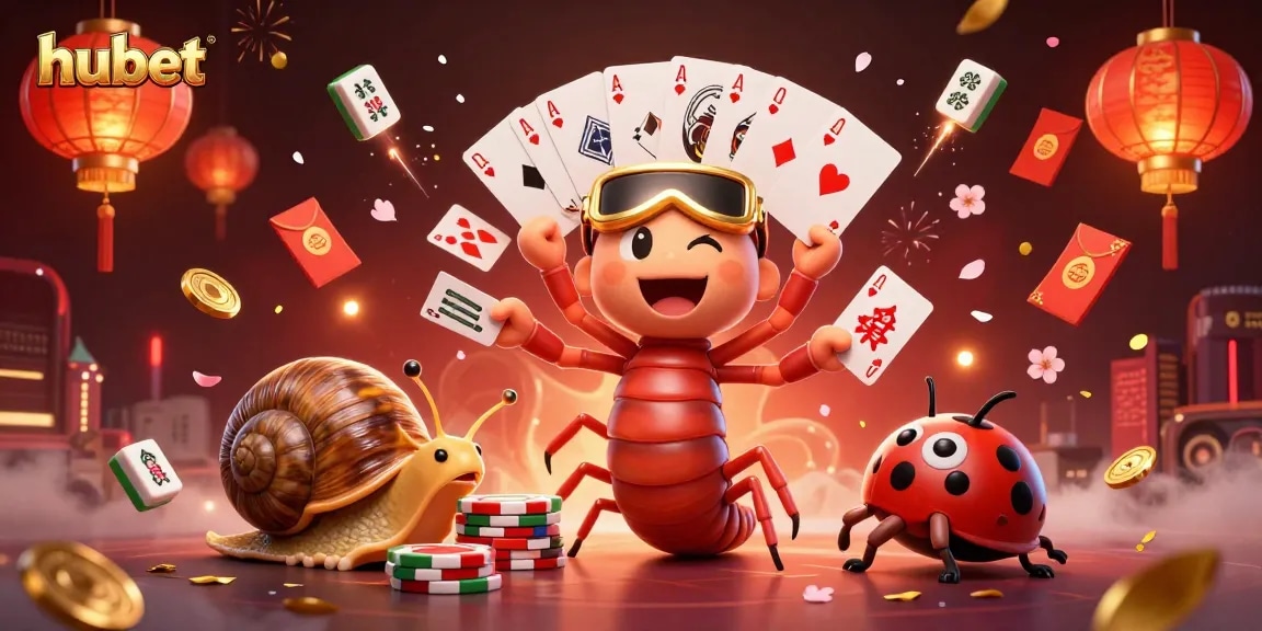 Engage with hubet's exciting games featuring a whimsical dealer and thrilling casino action.