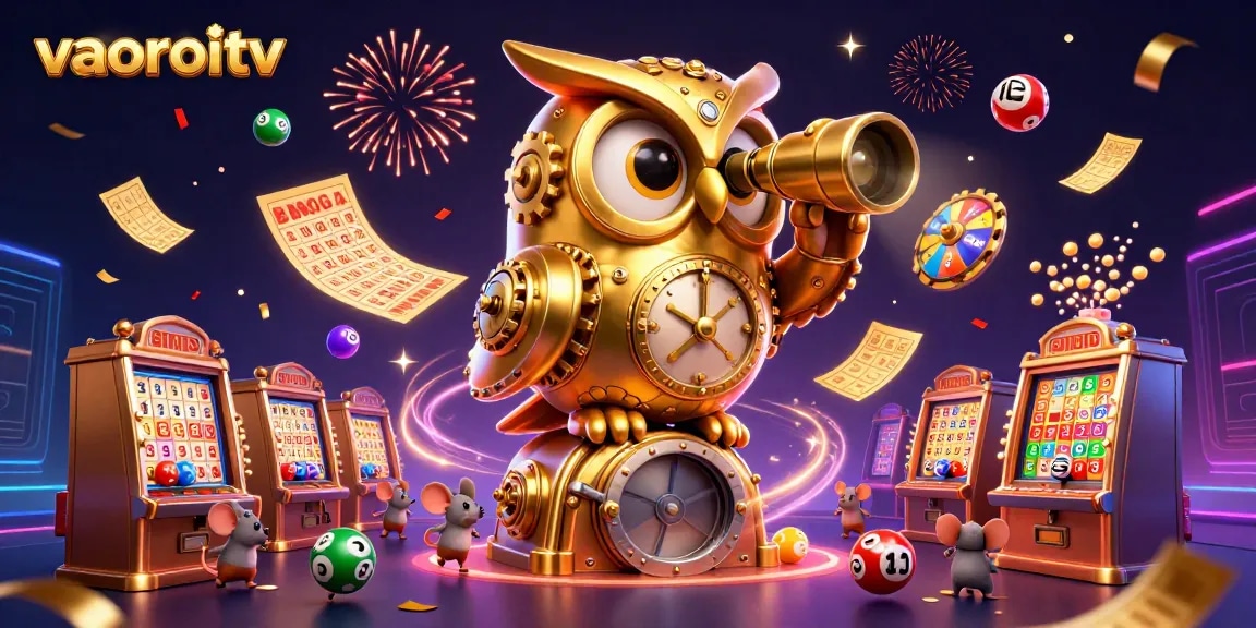 Watch exciting games at vaoroitv with delightful visuals and engaging patterns in this dynamic casino scene.
