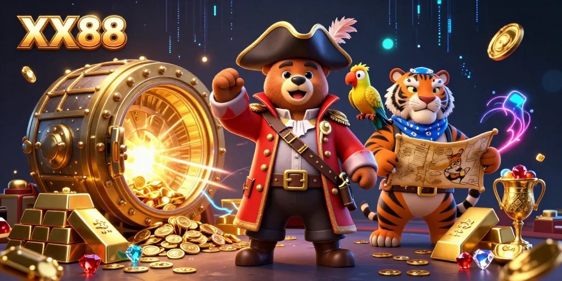 Experience winning moments at XX88 with engaging casino visuals and dynamic treasure-themed gaming.