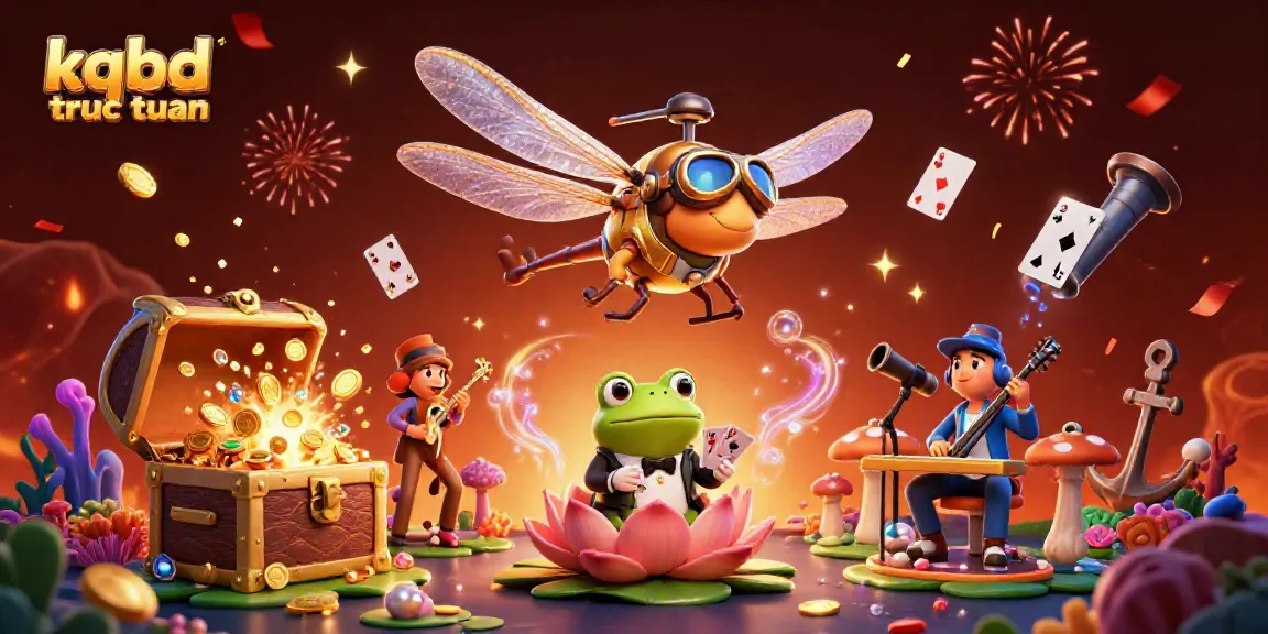 Engage with kqbd truc tuyen through an exciting 3D casino scene featuring its vibrant atmosphere and characters.