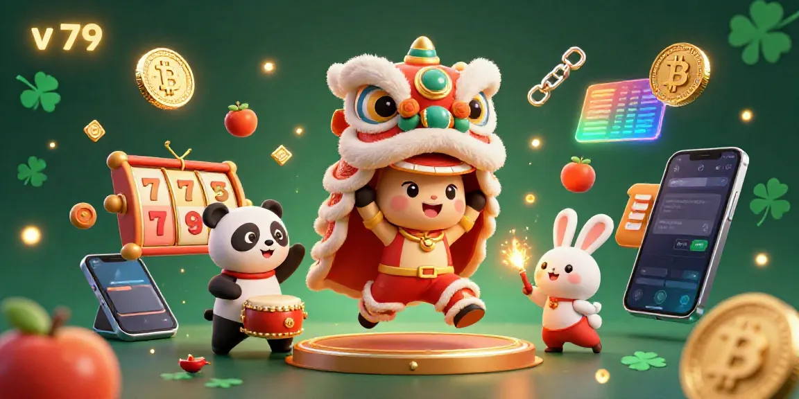Engage with v 79 by winning big during the lively Chinese New Year celebration in this vibrant illustration.