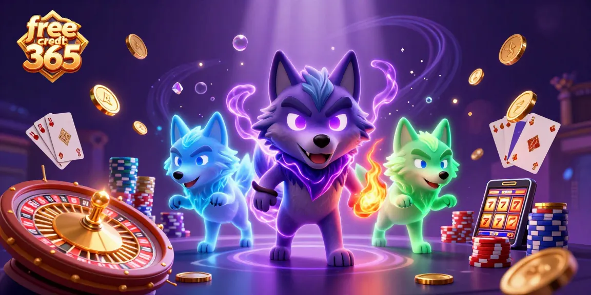 Engage in thrilling gaming with free credit 365, featuring dynamic casino elements.