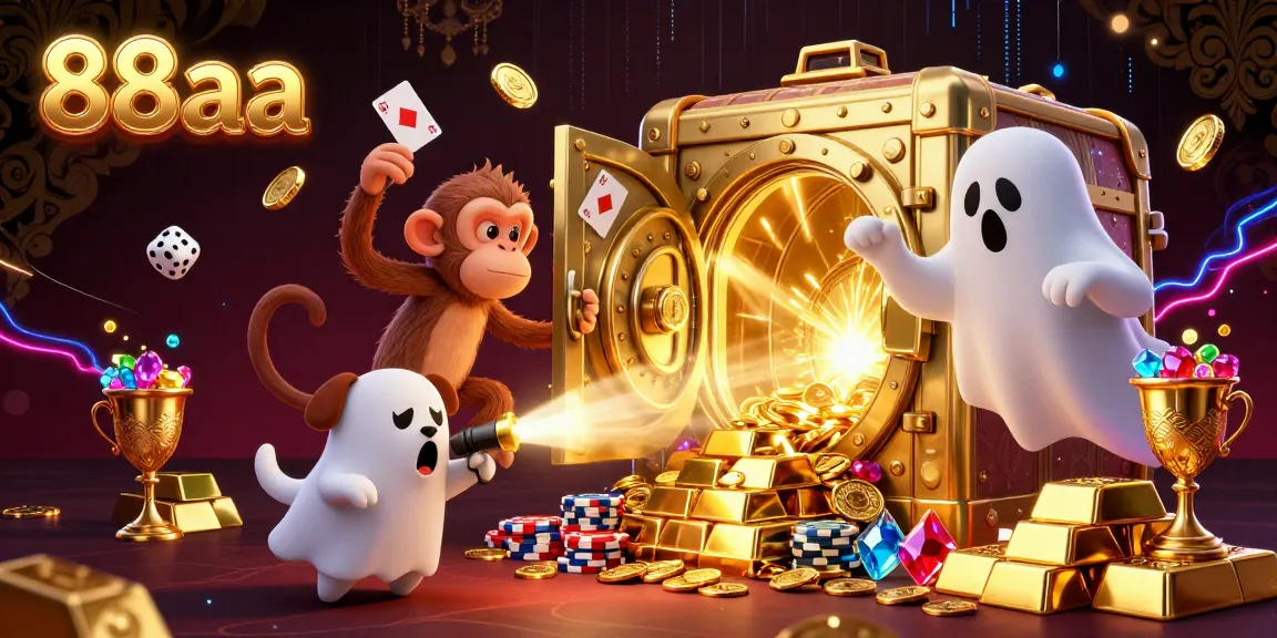 Win big with 88aa's premier online casino experience featuring gold coins and eclectic gaming elements.