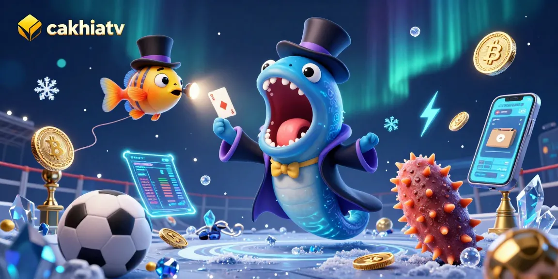 Experience thrilling sports betting action with CakhiaTV's vibrant illustration featuring wagering elements.