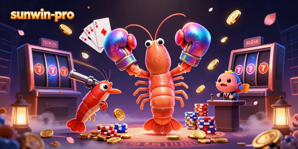 Experience thrilling wins with sunwin-pro as vibrant characters reveal rich casino rewards.