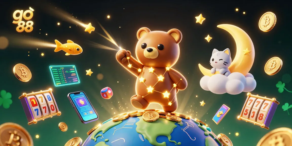 Engage with go 88's thrilling gaming adventure featuring vibrant coins and lucky symbols.