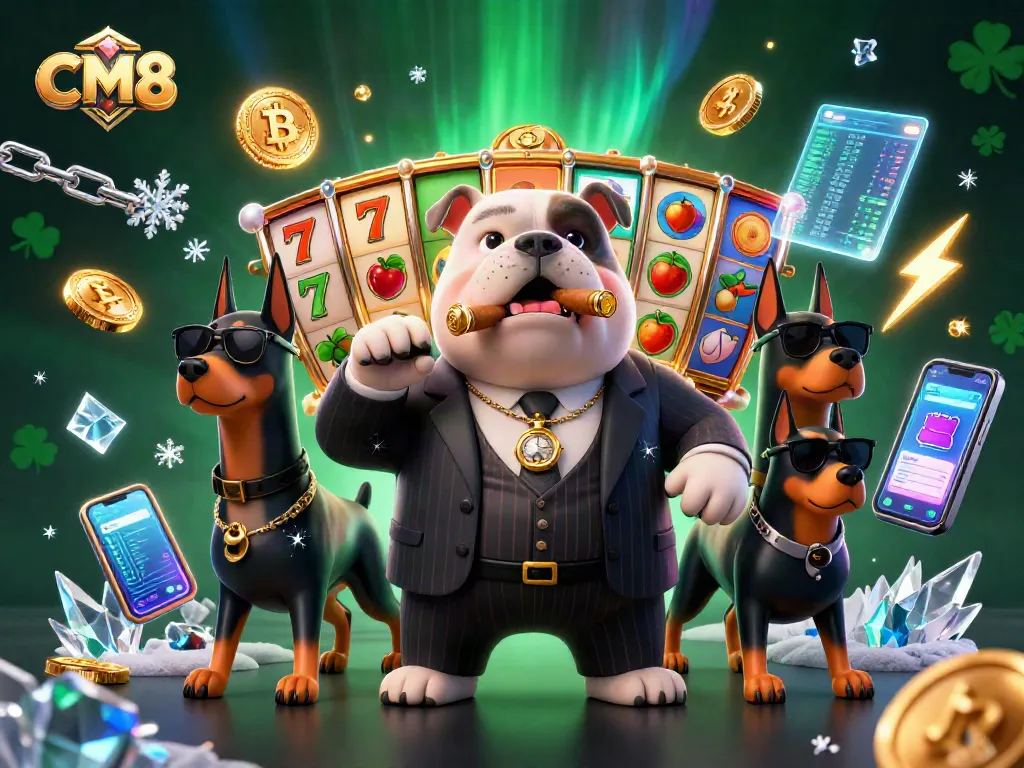 Engage with the thrilling CM8 slots experience showcasing the mafia boss and guard dogs