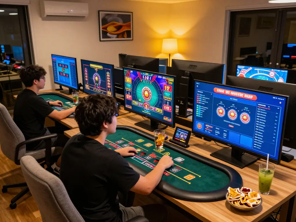 Player engaging with the O8 online casino app during a live dealer game, demonstrating strategic gameplay and excitement.