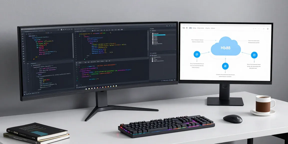 Hb88 software development insights in a modern workspace with advanced coding tools and cloud technology.