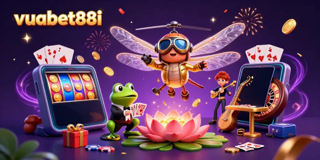 Engage in exciting gameplay at vuabet88i with dynamic casino visuals and vivid characters.