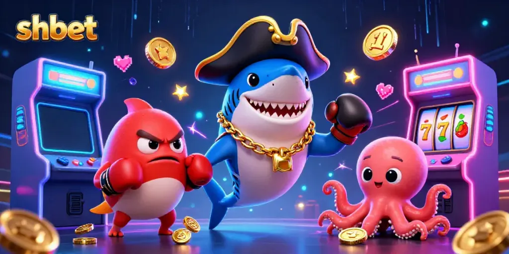 Engage in thrilling gaming adventures at shbet with vibrant underwater characters and exciting casino elements.