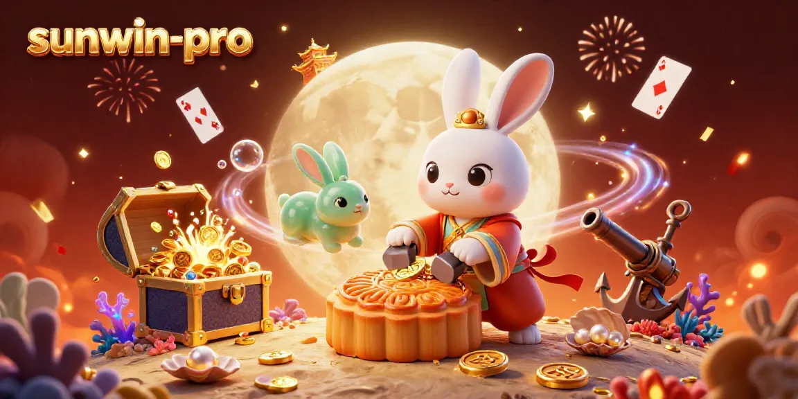 Engage with the vibrant gameplay of sunwin-pro featuring moon rabbits and poker chips.