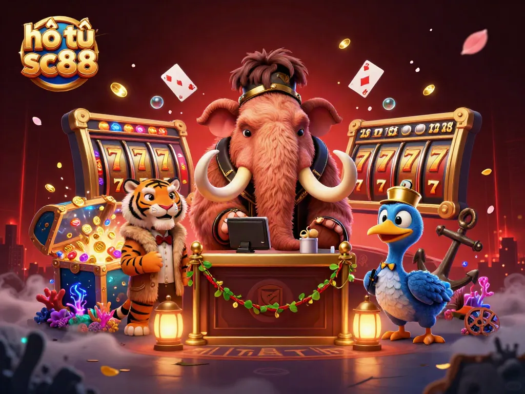 Experience hổ trợ sc88 in a vibrant casino scene with a unique blend of exciting game elements.