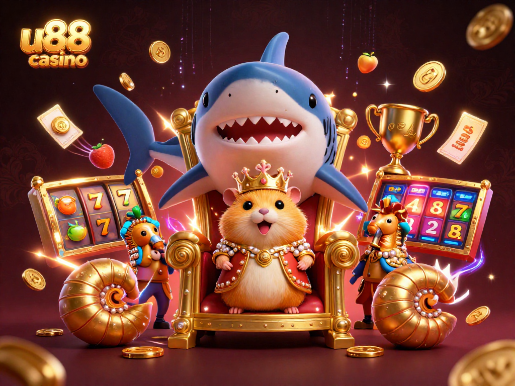 Experience excitement at u88 casino with a fierce hamster king amidst vibrant jackpots and fun!