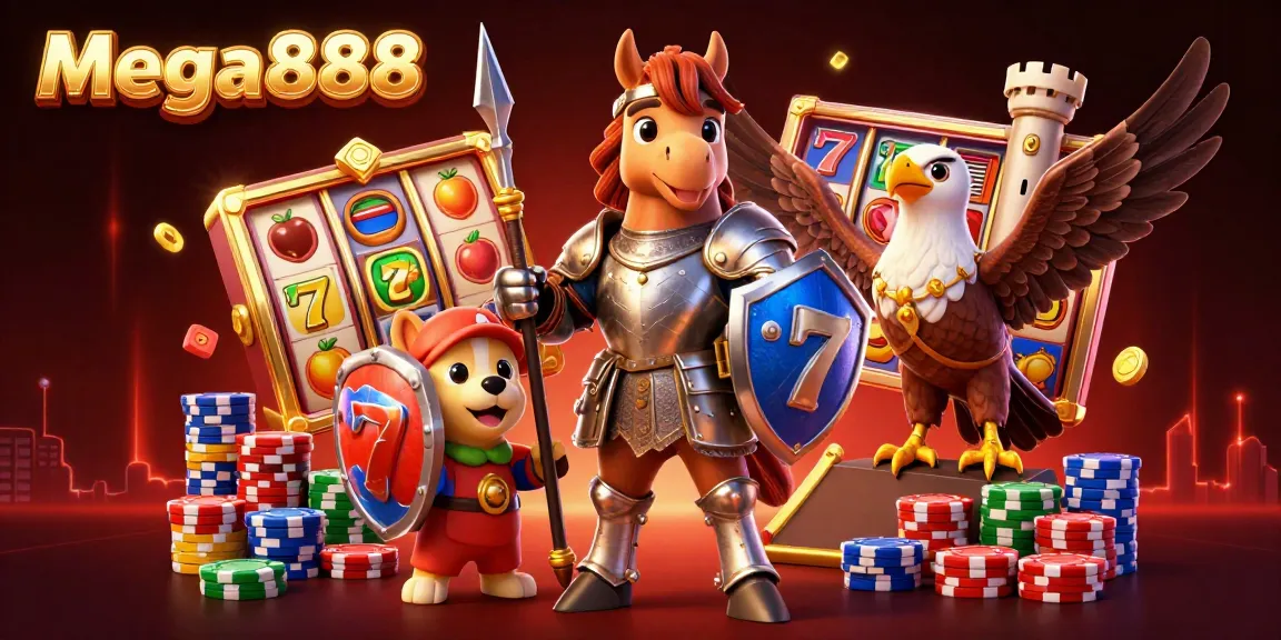 Mega888 menawarkan peluang jackpot menarik dalam ilustrasi kasino yang memikat.