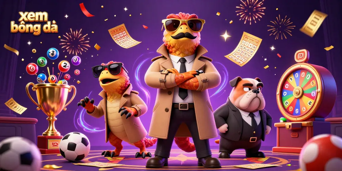 Experience xem bóng đá excitement with colorful sports elements in a lively casino scene.