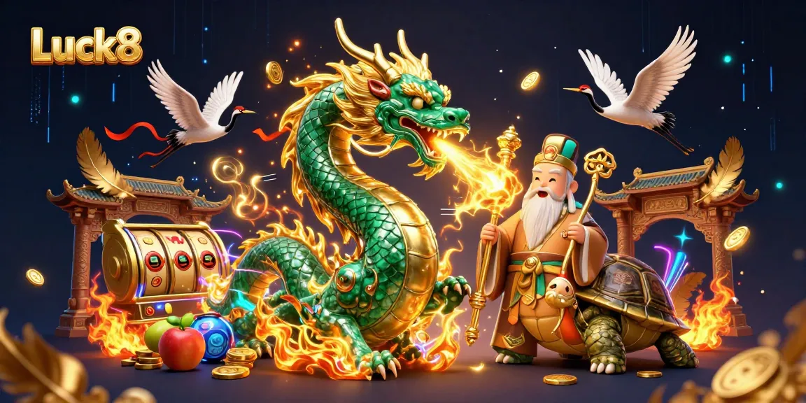 Experience Luck8's vibrant casino world with unique characters and rich gaming elements.