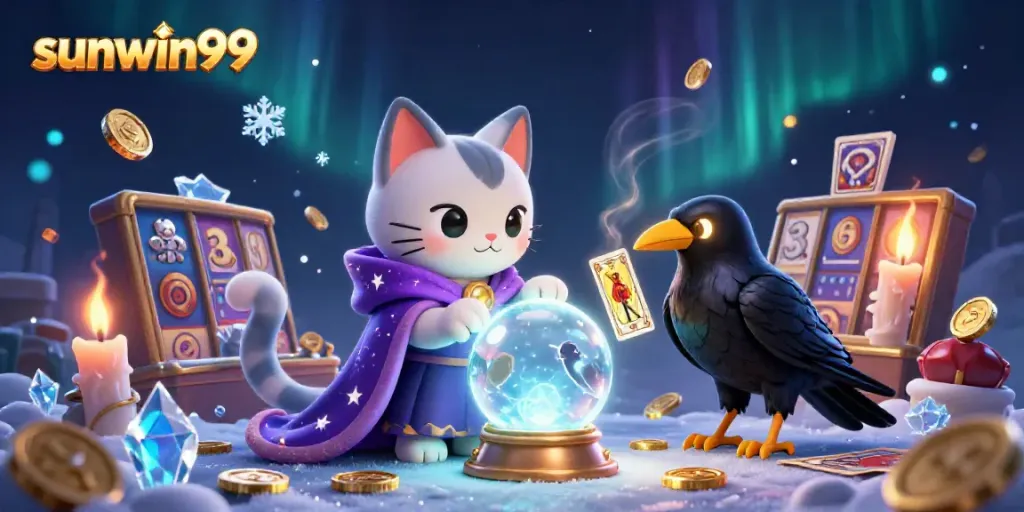 Experience gambling excitement with sunwin99 featuring dynamic elements, mystic characters, and casino themes.