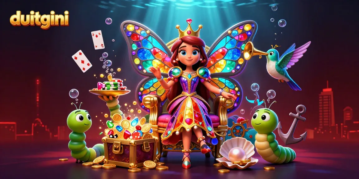 Experience excitement with duitgini as colorful chips scatter during a vibrant casino scene.