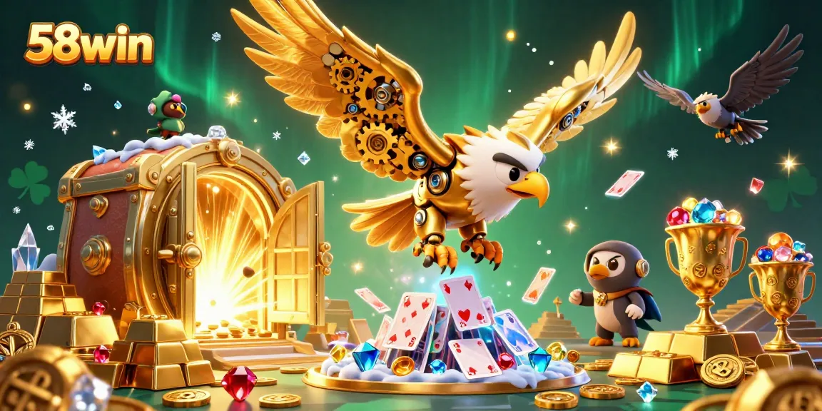 Experience thrilling 58win gameplay surrounded by alluring treasures and dynamic casino elements.
