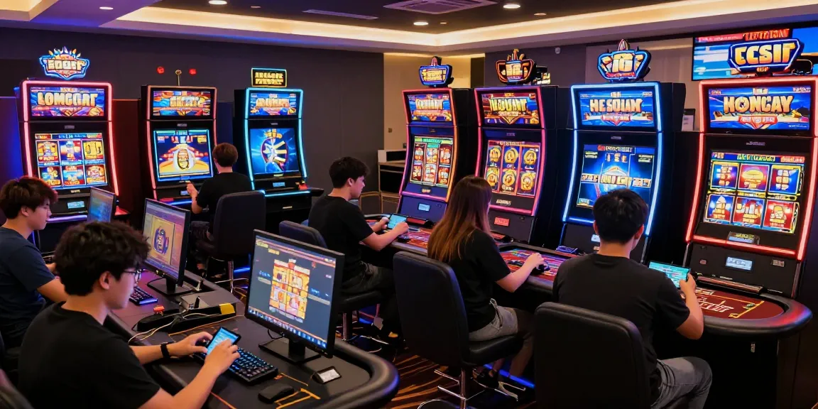 Engaging online casino malaysia scene with diverse players enjoying slots and esports betting in a modern atmosphere.