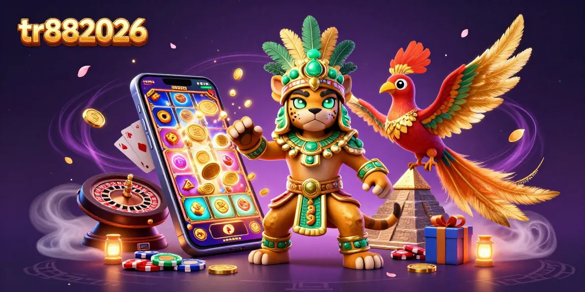 Engage in thrilling gameplay at tr882026, showcasing lively characters and casino elements.