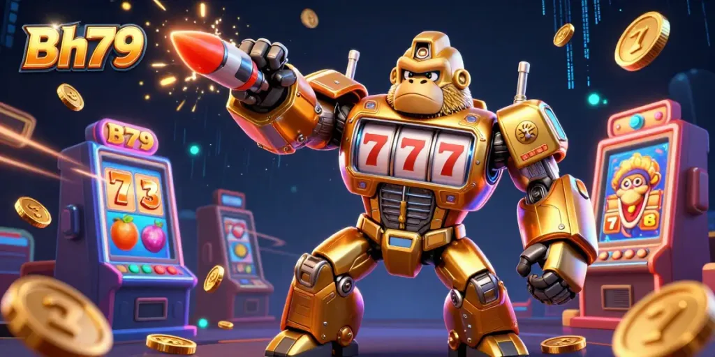 Win big with Bh79's immersive gaming experience featuring jackpot gorilla mech.
