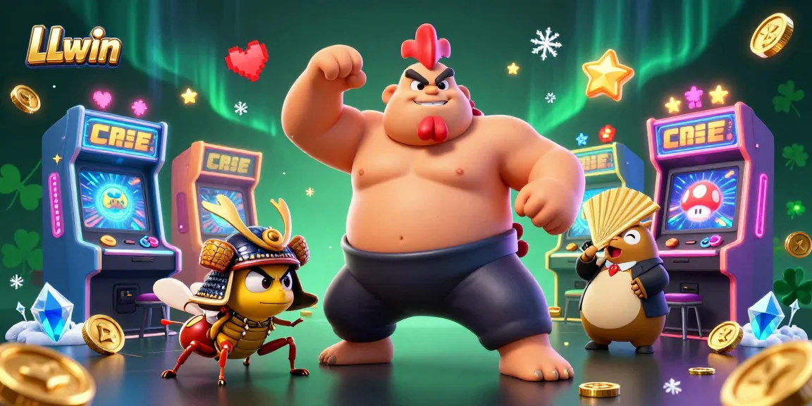 Experience thrilling gameplay at LLwin, where a colorful 3D scene embodies excitement and winning strategies.