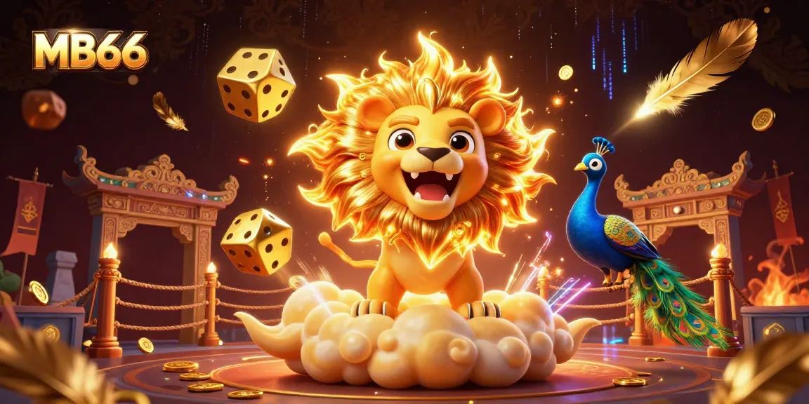 Engage in thrilling gameplay with MB66 at this vibrant casino scene featuring vibrant characters and elements.