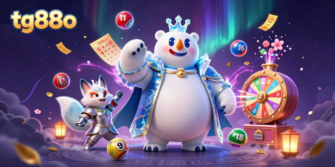 Experience exciting gameplay with tg88o, featuring lottery elements and engaging casino characters.