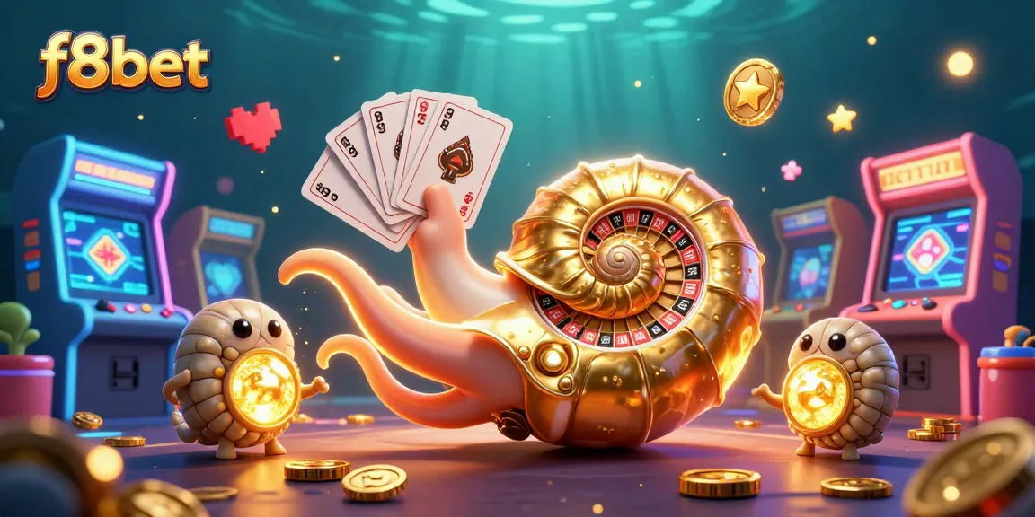 Experience thrilling gameplay with f8bet in a vibrant, dynamic casino scene featuring unique characters and game elements.
